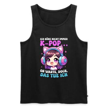 K-Pop Koreanischer Musik Kpop Fans Kdrama - Männer Premium Bio Tank Top - Schwarz - Vorne - AI Model Male 178 light (178cm)