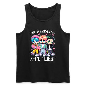 K-Pop Koreanischer Musik Kpop Fans Kdrama - Männer Premium Bio Tank Top - Schwarz - Vorne - AI Model Male 178 light (178cm)