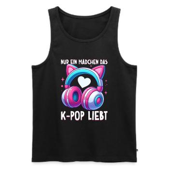 K-Pop Koreanischer Musik Kpop Fans Kdrama - Männer Premium Bio Tank Top - Schwarz - Vorne - AI Model Male 178 light (178cm)
