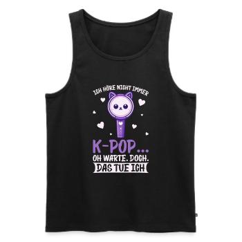 K-Pop Koreanischer Musik Kpop Fans Kdrama - Männer Premium Bio Tank Top - Schwarz - Vorne - AI Model Male 178 light (178cm)