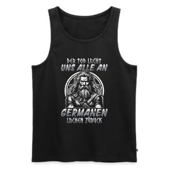 Vikings, Mythologie nordique, Dieux, Viking - Débardeur bio Premium Homme - noir - Devant - Michal (187cm)