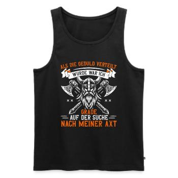 Vikings, Mythologie nordique, Dieux, Viking - Débardeur bio Premium Homme - noir - Devant - Michal (187cm)