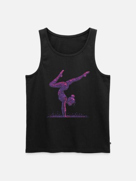 Gymnastique Gymnaste Gymnaste acrobatique - Débardeur bio Premium Homme - noir