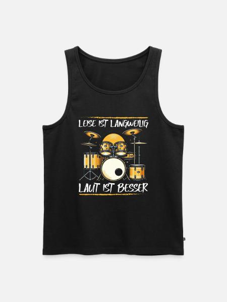 Drummer Drummer Percussion Musicians - Men's Premium Organic Tank Top - black