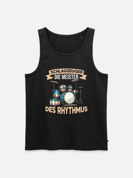 Drummer Drummer Percussion Musicians - Men's Premium Organic Tank Top - black