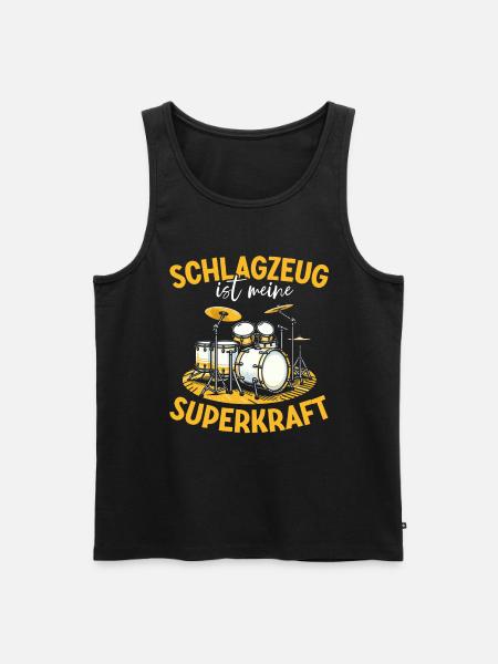 Drummer Drummer Percussion Musicians - Men's Premium Organic Tank Top - black