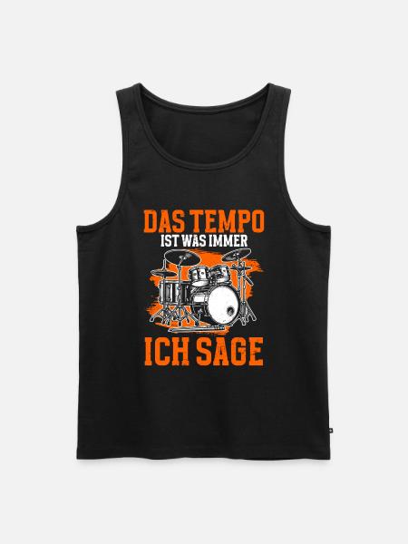 Drummer Drummer Percussion Musicians - Men's Premium Organic Tank Top - black