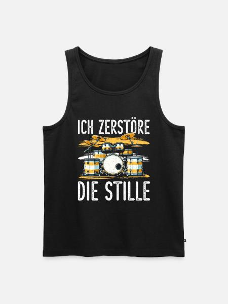 Drummer Drummer Percussion Musicians - Men's Premium Organic Tank Top - black