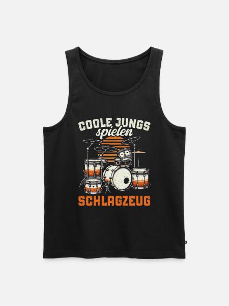 Drummer Drummer Percussion Musicians - Men's Premium Organic Tank Top - black