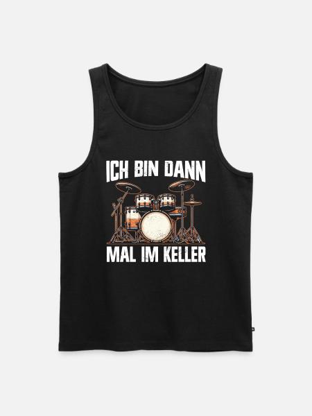 Drummer Drummer Percussion Musicians - Men's Premium Organic Tank Top - black
