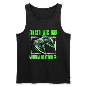 Gaming Gamer Gamer Video Player Console PC Gaming - Men's Premium Organic Tank Top - black - Front - AI Model Male 178 light (178cm)