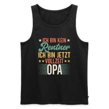 Grandpa, Grandpa, Grandpa, Grandpapa - Men's Premium Organic Tank Top - black - Front - Michal (187cm)