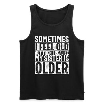 Sister Brother Matching Siblings Twins - Men's Premium Organic Tank Top - black - Front - Michal (187cm)