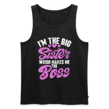 Sister Brother Matching Siblings Twins - Men's Premium Organic Tank Top - black - Front - Michal (187cm)
