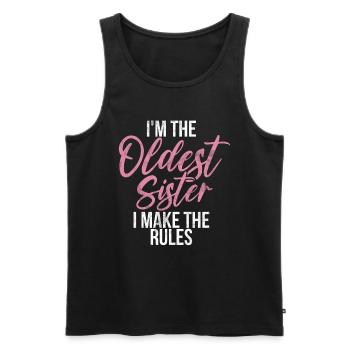 Sister Brother Matching Siblings Twins - Men's Premium Organic Tank Top - black - Front - Michal (187cm)