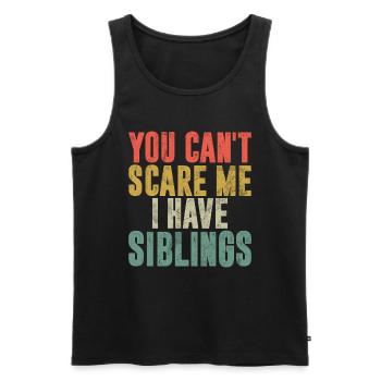 Sister Brother Matching Siblings Twins - Men's Premium Organic Tank Top - black - Front - Michal (187cm)