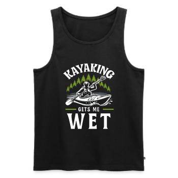 Kayak -Kayak -Paddle Lovers Kayak Adventure - Men's Premium Organic Tank Top - black - Front - Michal (187cm)