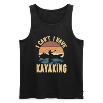 Kayak -Kayak -Paddle Lovers Kayak Adventure - Men's Premium Organic Tank Top - black - Front - Michal (187cm)