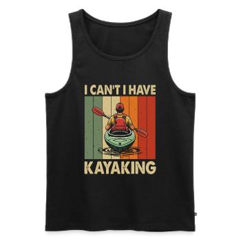 Kayak -Kayak -Paddle Lovers Kayak Adventure - Men's Premium Organic Tank Top - black - Front - Michal (187cm)