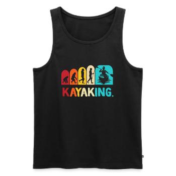 Kayak -Kayak -Paddle Lovers Kayak Adventure - Men's Premium Organic Tank Top - black - Front - Michal (187cm)