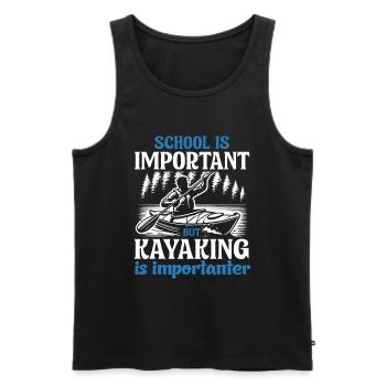 Kayak -Kayak -Paddle Lovers Kayak Adventure - Men's Premium Organic Tank Top - black - Front - Michal (187cm)