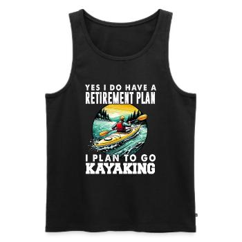 Kayak -Kayak -Paddle Lovers Kayak Adventure - Men's Premium Organic Tank Top - black - Front - Michal (187cm)