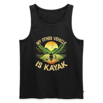 Kayak -Kayak -Paddle Lovers Kayak Adventure - Men's Premium Organic Tank Top - black - Front - Michal (187cm)