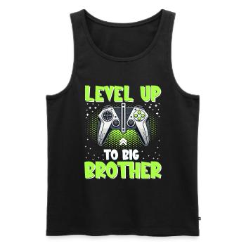 Level Bis Big Brother Console Gamer Elder - Männer Premium Bio Tank Top - Schwarz - Vorne - AI Model Male 178 light (178cm)