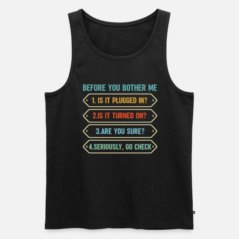 Programmierer Computercodierungssoftwareentwickler - Männer Premium Bio Tank Top - Schwarz