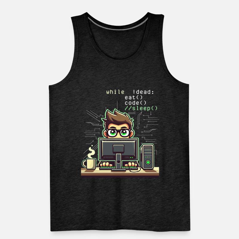 Programmierer Computercodierungssoftwareentwickler Männer Premium Bio Tank Top