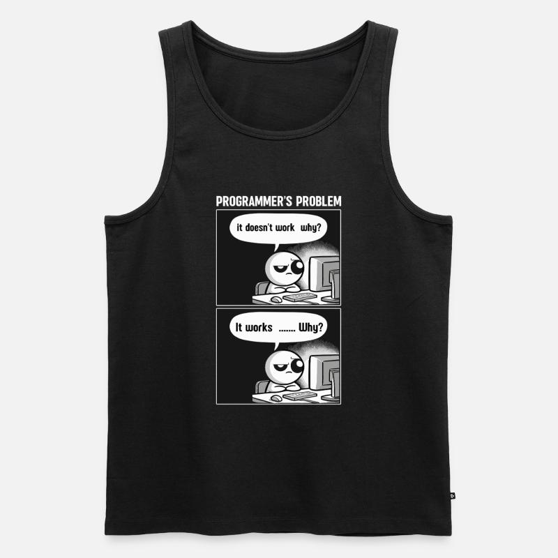 Programmierer Computercodierungssoftwareentwickler - Männer Premium Bio Tank Top - Schwarz