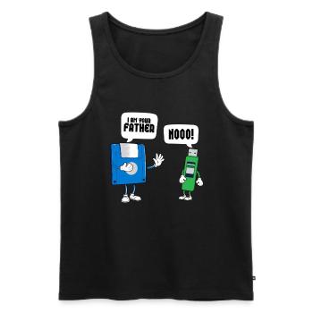 Programmierer Computercodierungssoftwareentwickler - Männer Premium Bio Tank Top - Schwarz - Vorne - Michal (187cm)
