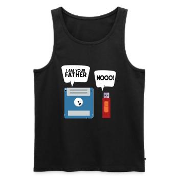 Programmierer Computercodierungssoftwareentwickler - Männer Premium Bio Tank Top - Schwarz - Vorne - Michal (187cm)