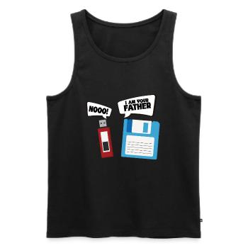 Programmierer Computercodierungssoftwareentwickler - Männer Premium Bio Tank Top - Schwarz - Vorne - AI Model Male 178 light (178cm)