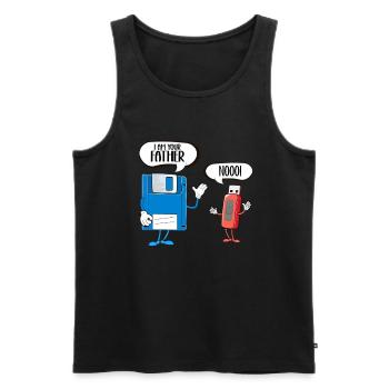 Programmierer Computercodierungssoftwareentwickler - Männer Premium Bio Tank Top - Schwarz - Vorne - Michal (187cm)