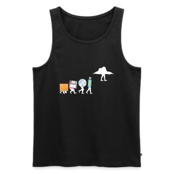 Programmierer Computercodierungssoftwareentwickler - Männer Premium Bio Tank Top - Schwarz - Vorne - Michal (187cm)