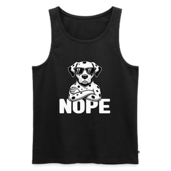 Dalmatiner Hunde Liebhaber Hundebesitzer - Männer Premium Bio Tank Top - Schwarz - Vorne - Michal (187cm)