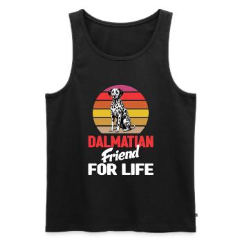 Dalmatiner Hunde Liebhaber Hundebesitzer - Männer Premium Bio Tank Top - Schwarz - Vorne - Michal (187cm)