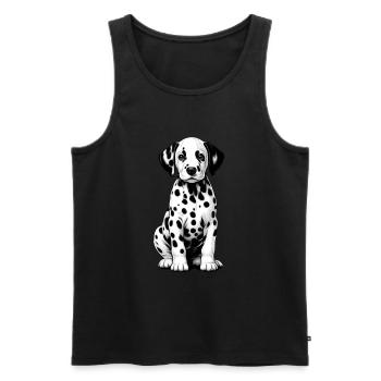 Dalmatiner Hunde Liebhaber Hundebesitzer - Männer Premium Bio Tank Top - Schwarz - Vorne - Michal (187cm)