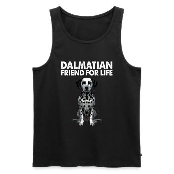 Dalmatiner Hunde Liebhaber Hundebesitzer - Männer Premium Bio Tank Top - Schwarz - Vorne - Michal (187cm)