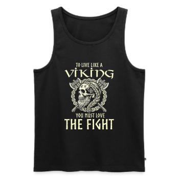 Viking Dieux nordiques Mythologie Nordman - Débardeur bio Premium Homme - noir - Devant - Michal (187cm)