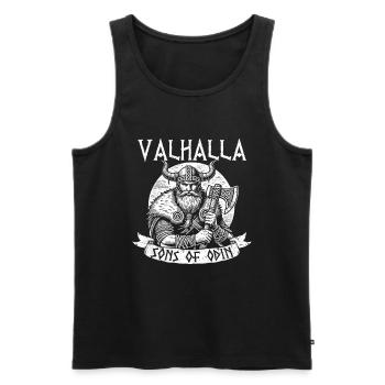 Viking Dieux nordiques Mythologie Nordman - Débardeur bio Premium Homme - noir - Devant - Michal (187cm)