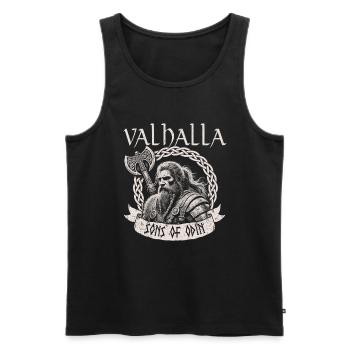 Viking Dieux nordiques Mythologie Nordman - Débardeur bio Premium Homme - noir - Devant - Michal (187cm)