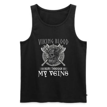 Viking Dieux nordiques Mythologie Nordman - Débardeur bio Premium Homme - noir - Devant - Michal (187cm)
