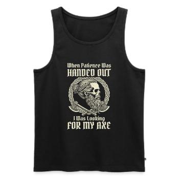 Viking Dieux nordiques Mythologie Nordman - Débardeur bio Premium Homme - noir - Devant - Michal (187cm)