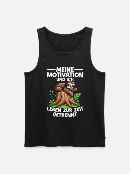 Sloth Lazy Sloth Lover Sloths - Men's Premium Organic Tank Top - black