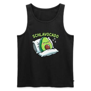 Schlavocado Avocat Sleep Lover Kawaii Avocat - Débardeur bio Premium Homme - noir - Devant - Michal (187cm)