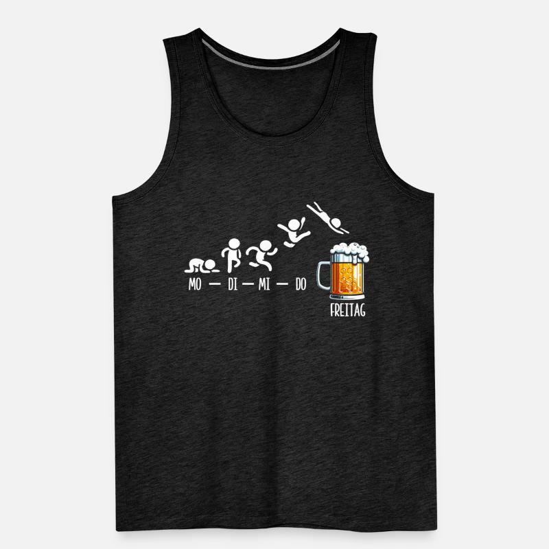 Friday Weekend Beer Lovers Sarcastic Men's Premium Organic Tank Top