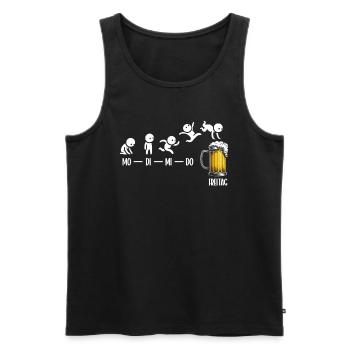 Friday Weekend Beer Lovers Sarcastic - Men's Premium Organic Tank Top - black - Front - Michal (187cm)