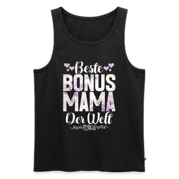 Bonus Maman Fête des Mères Maman Maternité Parent - Débardeur bio Premium Homme - noir - Devant - Michal (187cm)
